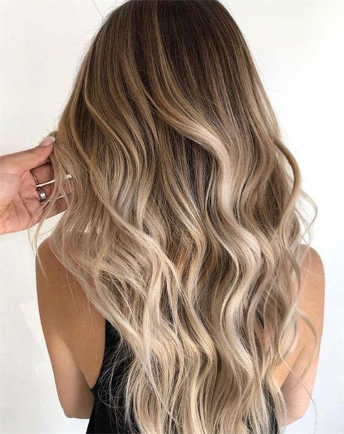  Blonde Balayage on Brown Hair