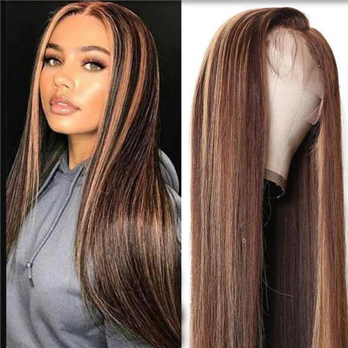 blonde highlight wig