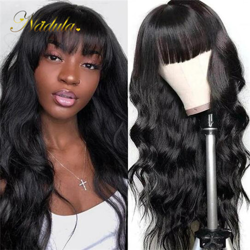 capless wigs with bangs