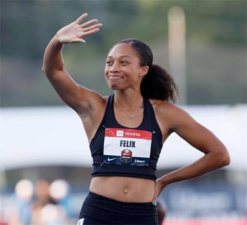 did allyson felix wear hair wig