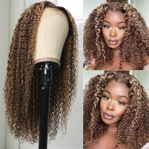highlight curly wig