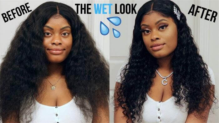 how to style a wet and wavy wig