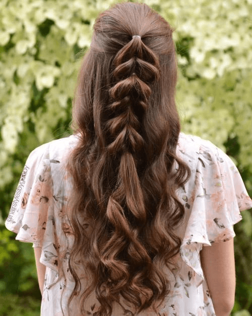 curly pull-through braid