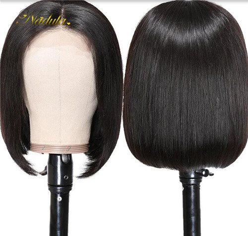 Straight short bob lace front wigs