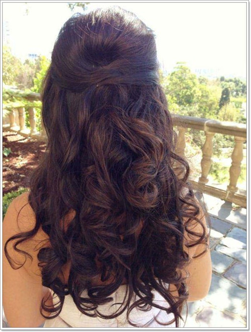 the half up do