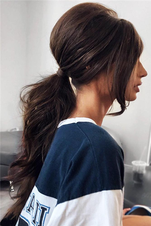 the low ponytail