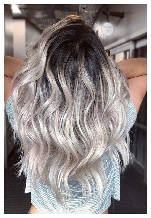 ash blonde balayage