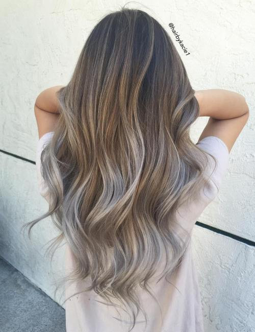 ash brown balayage