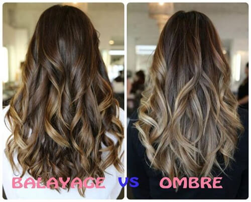 balayage vs ombre
