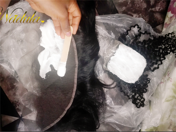 bleaching knots on lace closure
