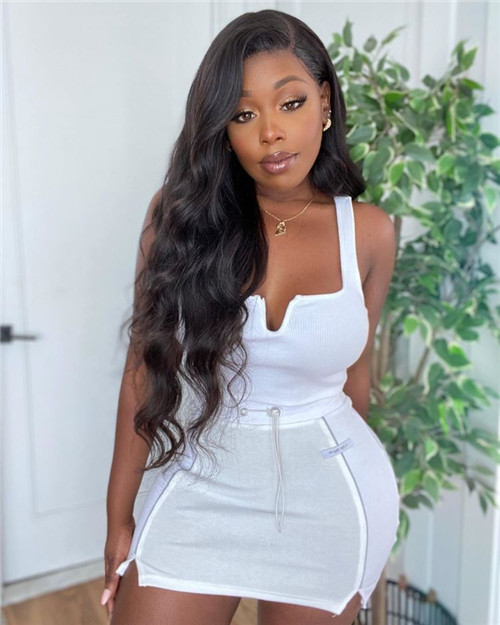 body wave lace front wig