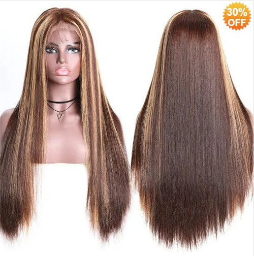 brown blonde wig