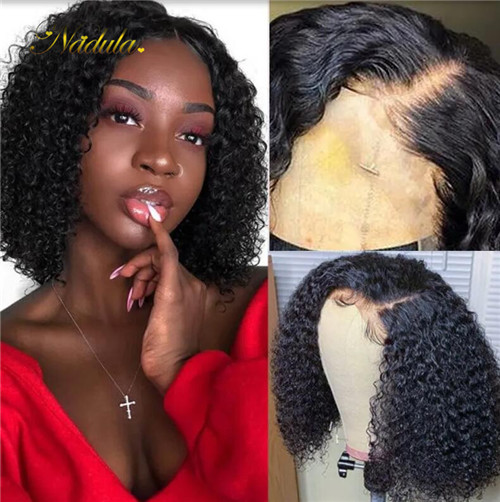 curly bob lace front wigs