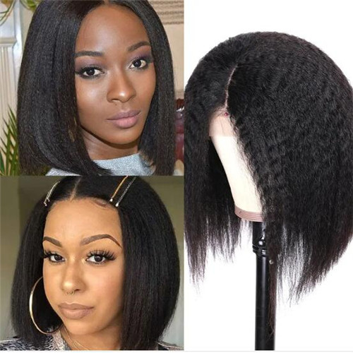 kinky straight bob wig