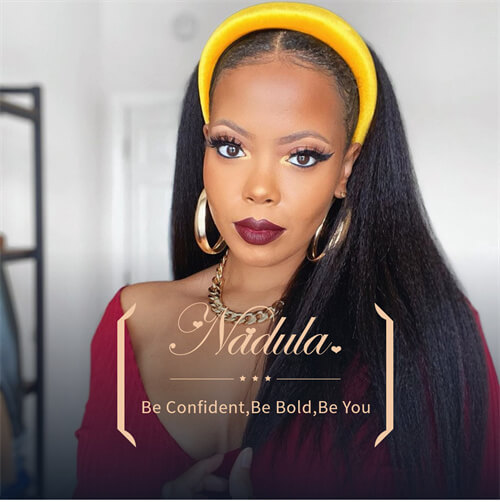 kinky straight wig ponytail hairstyles