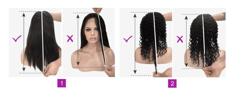 measure hair weave length