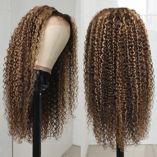 13x4 wig blonde highlight