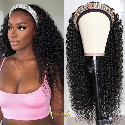 nadula jerry curl wig with headband
