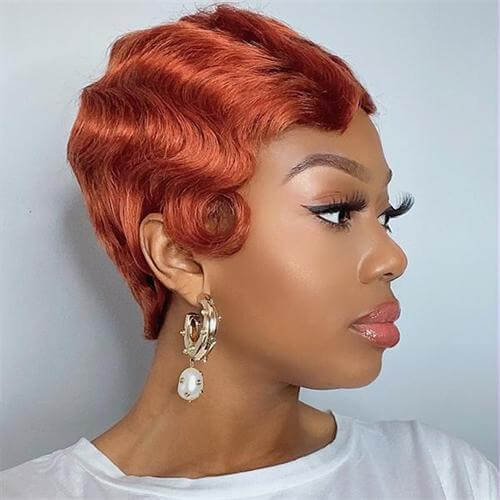 finger wave short wig