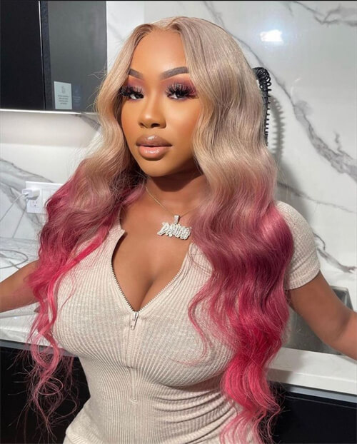 pink ombre hair