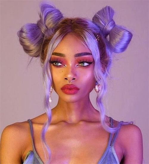 purple wig