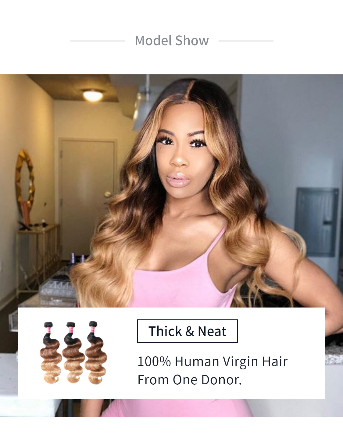
        Nadula Body Wave Ombre Hair 3 Bundles 3 Tone Color Human Hair Weave Extensions For Sale    