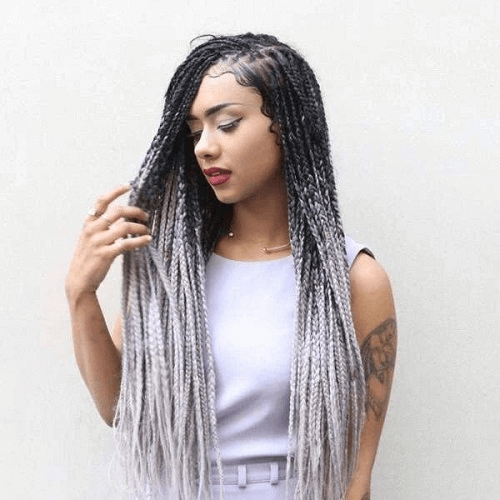 ombre micro braid wig