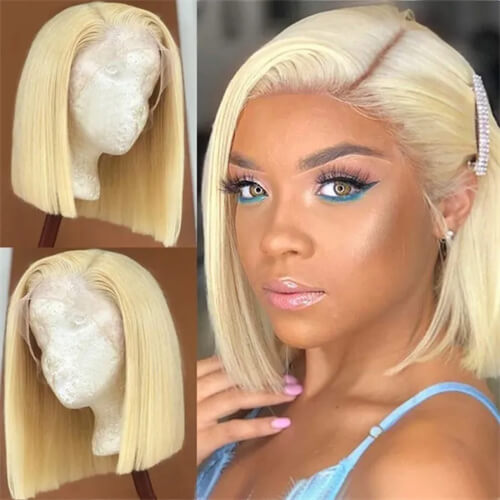 613 Blonde Short Bob Human Hair