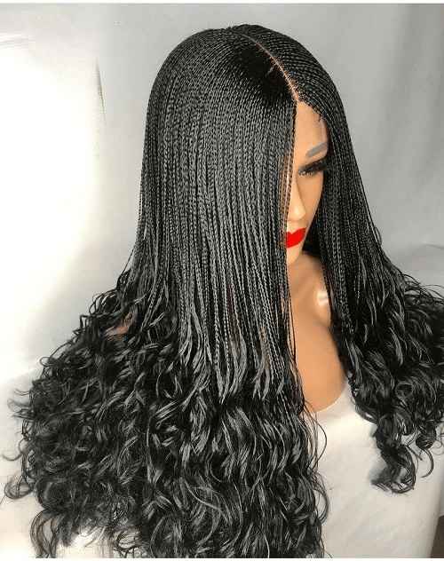 braided curly wig