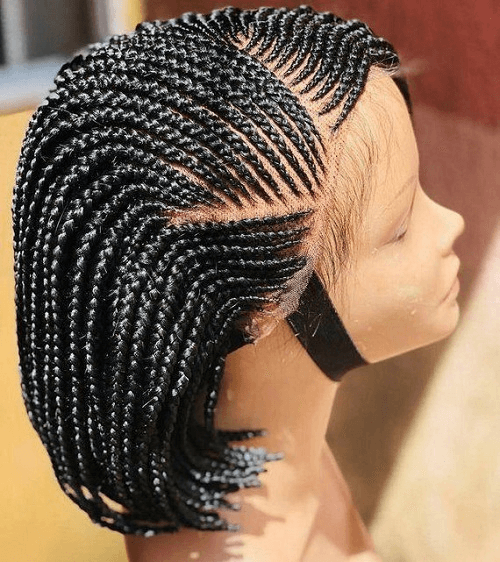 short bob braided wig