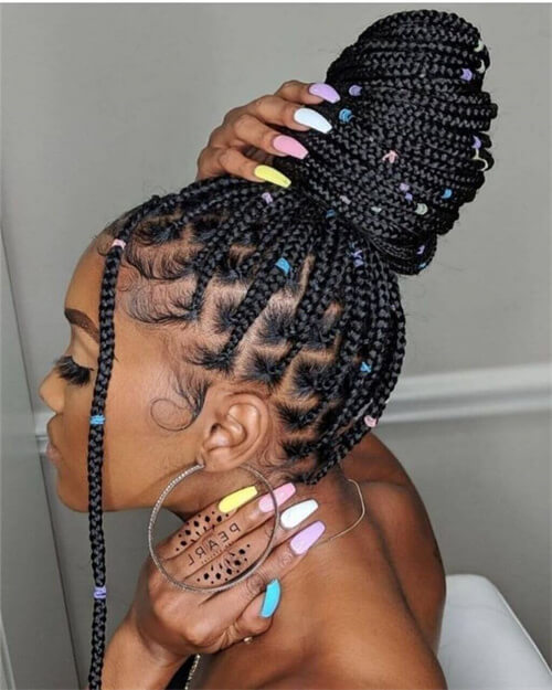 Accessorized Braided Bun