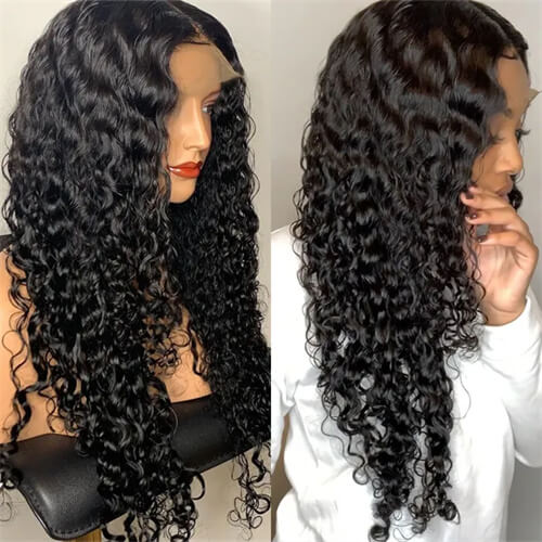 Water Wave Human Hair Wigs