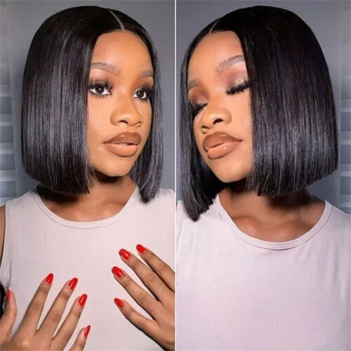 Pre Cut Lace Wig Short Bob Wig