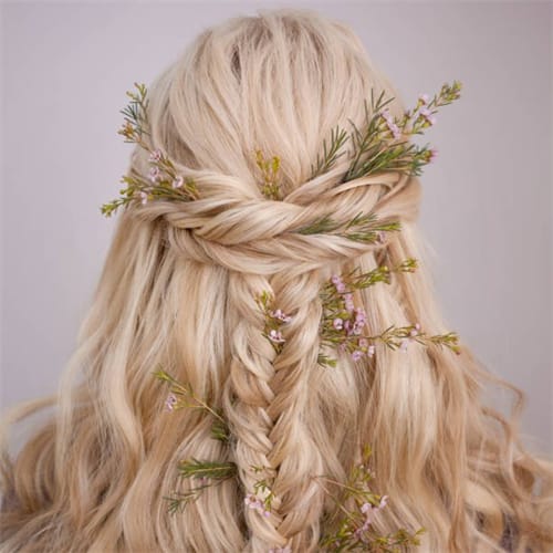 Braid Your Hair With Flowers