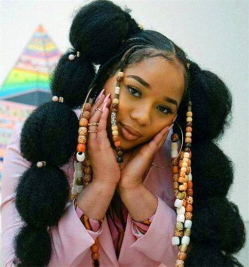 Bubble Braided hairstyle