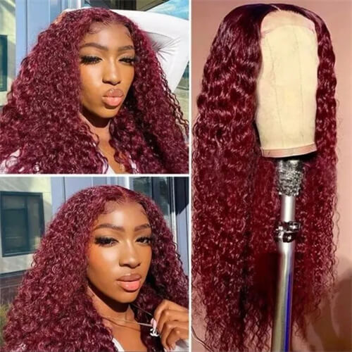 Burgundy Lace Wig