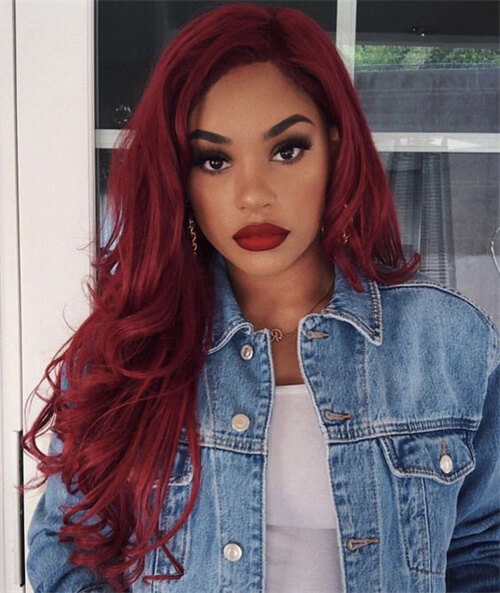burgundy hair