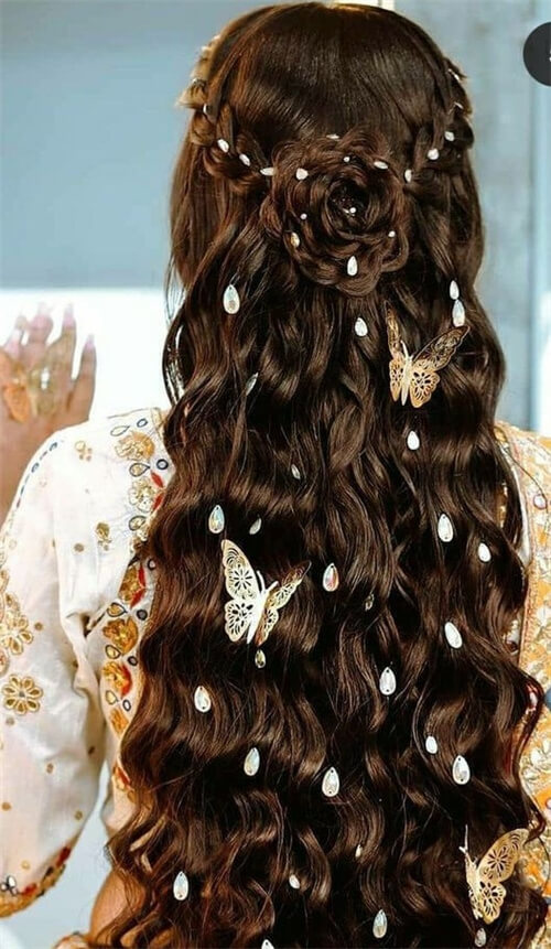 Butterflies Wedding Hair