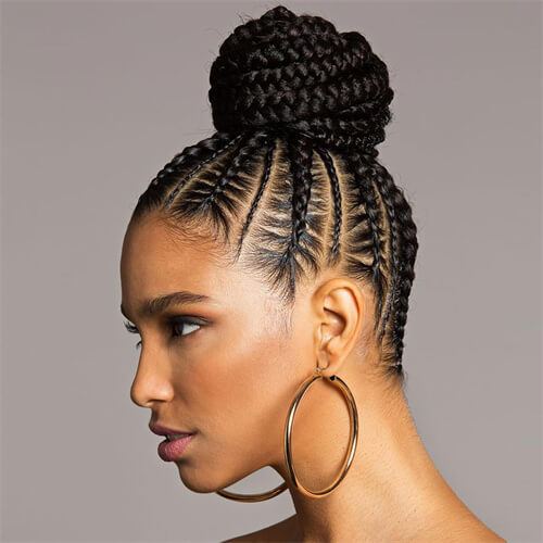 Cornrow Bun