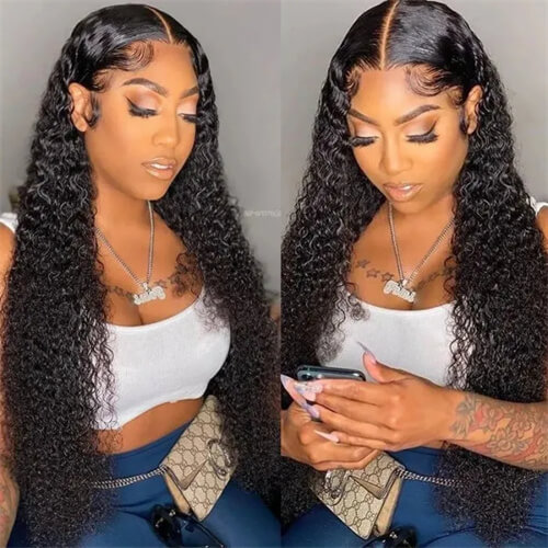 Curly Wigs Invisible HD Lace
