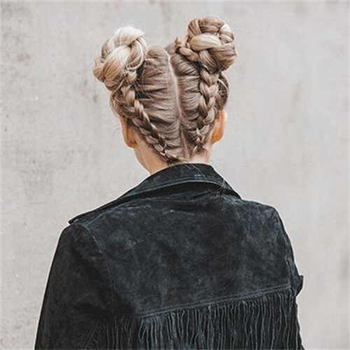 Double Braided Buns