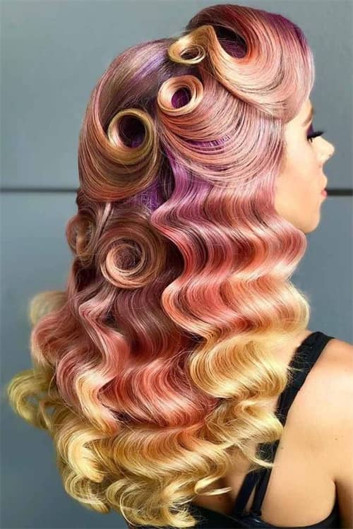 Finger Waves Long Hair