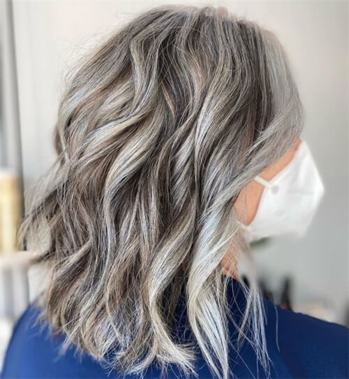 Gray Coverage balayage