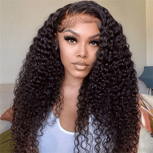 HD lace frontal curly wigs