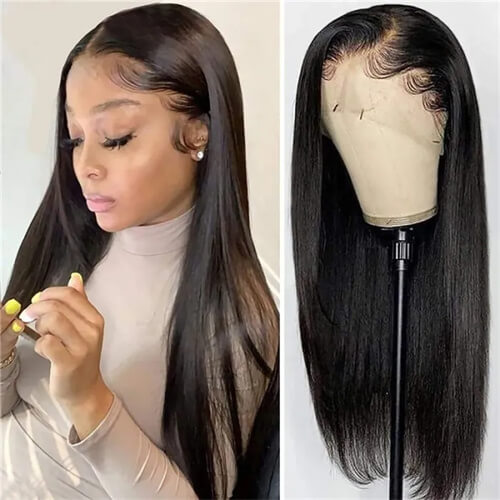 high quality straight human hair wigs