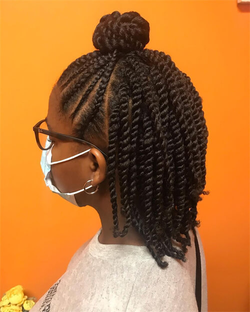 Kinky Twists Updo