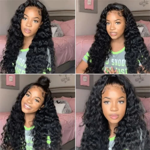 lace closure wig high density