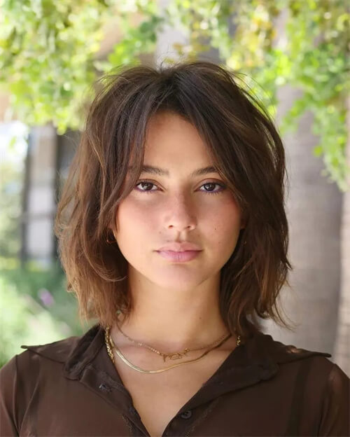Layered Bob with Butterfly