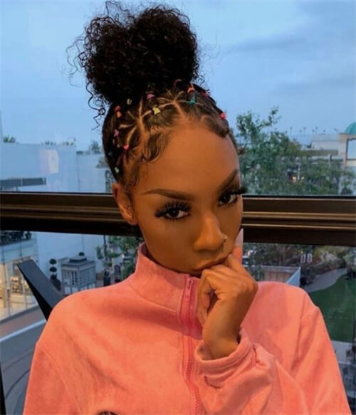 Loose Top Bun with Rubber Bands