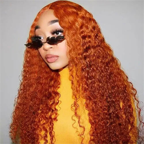 Middle Part Water Wave wig